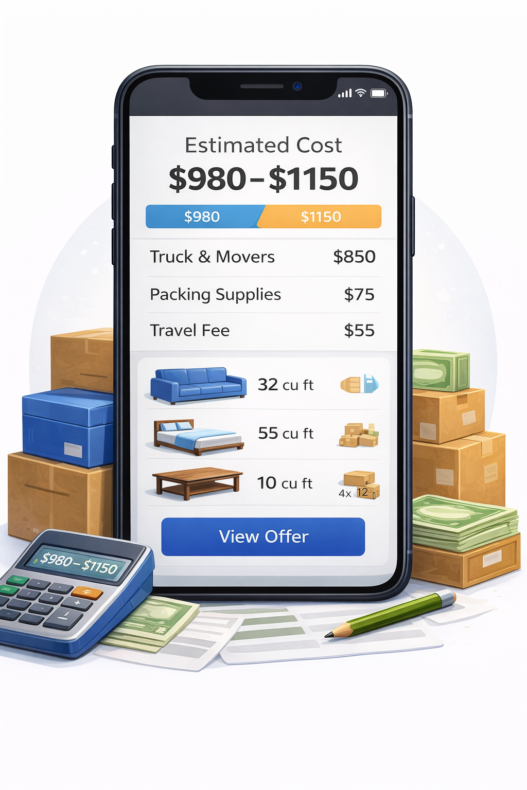Moving Estimate Guidance & Tips – Turn a Simple Home Scan into Clear Moving Costs | MoveCost.ai